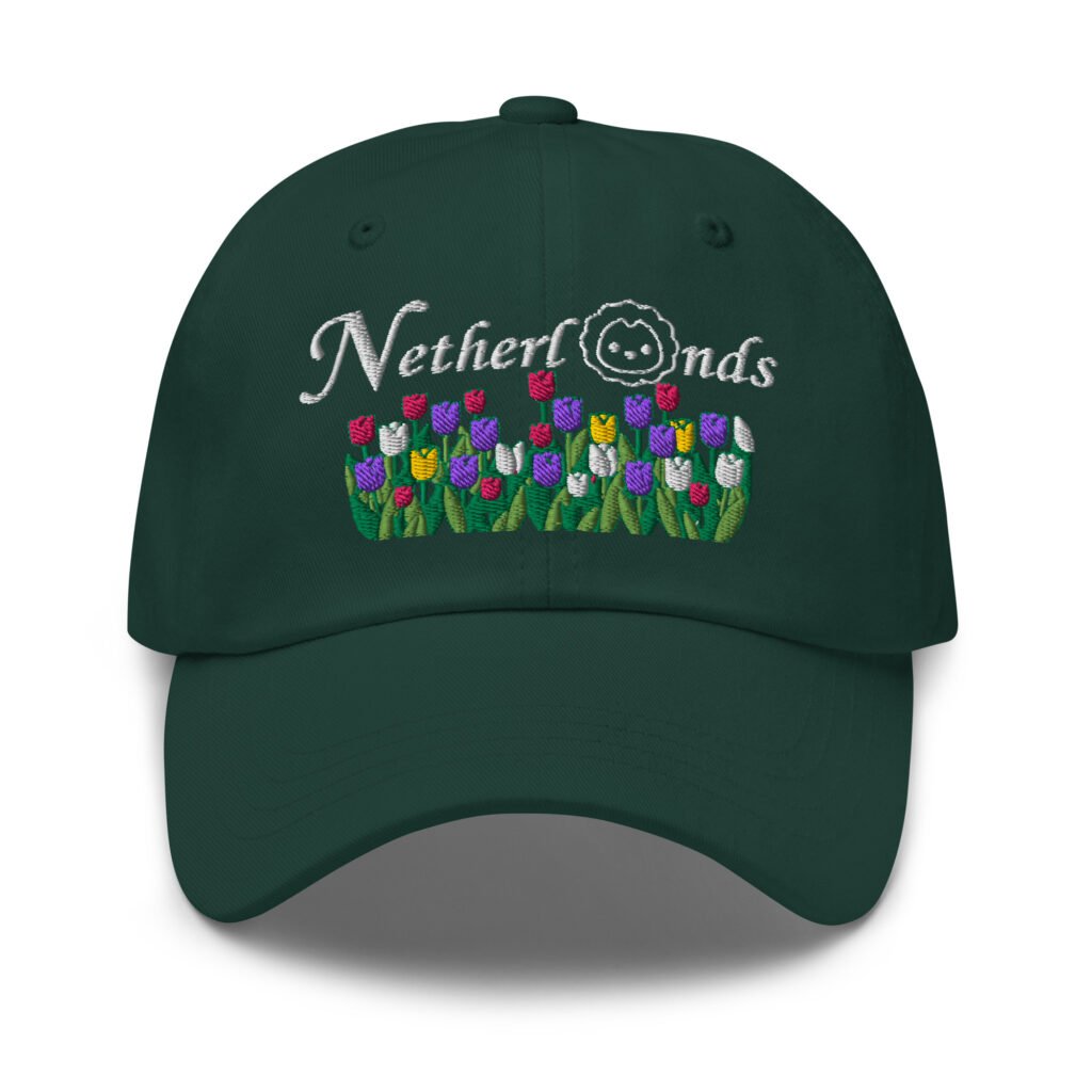 Tulips in the Netherlands cap